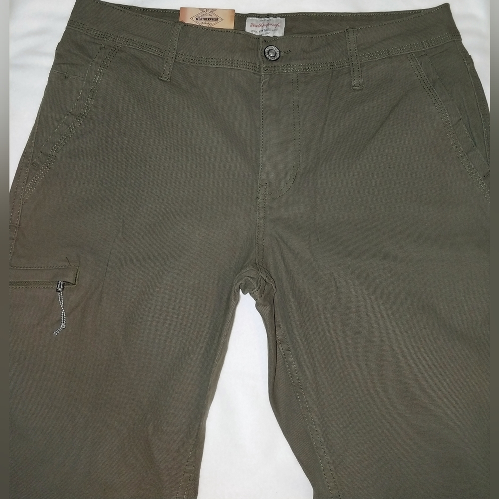 Waterproof vintage flex utility pant.